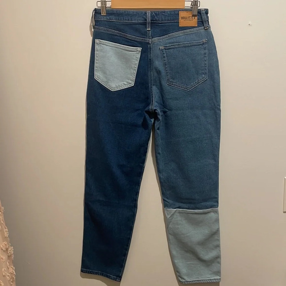 NWT Hollister Ultra Highrise Mom Patchwork Jeans - Picture 4 of 4
